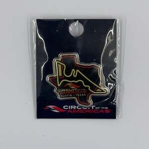 Circuit of the Americas (Austin) Texas State Shaped Track Lapel Pin